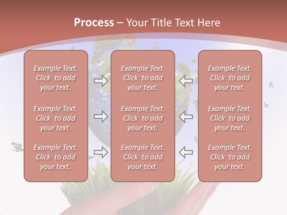 Attractive Hand Holiday PowerPoint Template