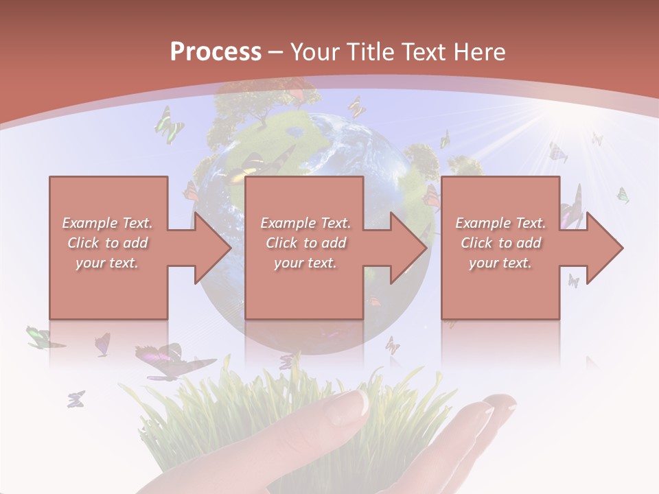 Attractive Hand Holiday PowerPoint Template