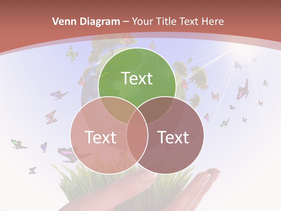 Attractive Hand Holiday PowerPoint Template