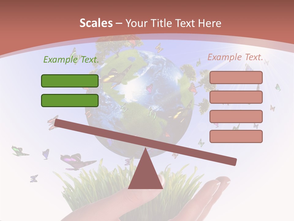 Attractive Hand Holiday PowerPoint Template