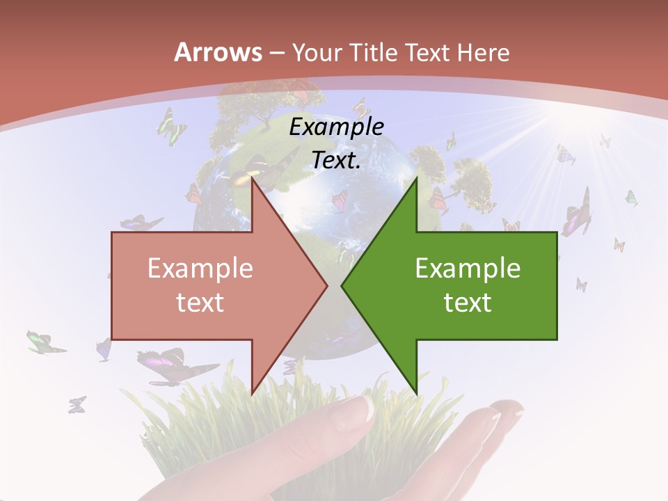 Attractive Hand Holiday PowerPoint Template