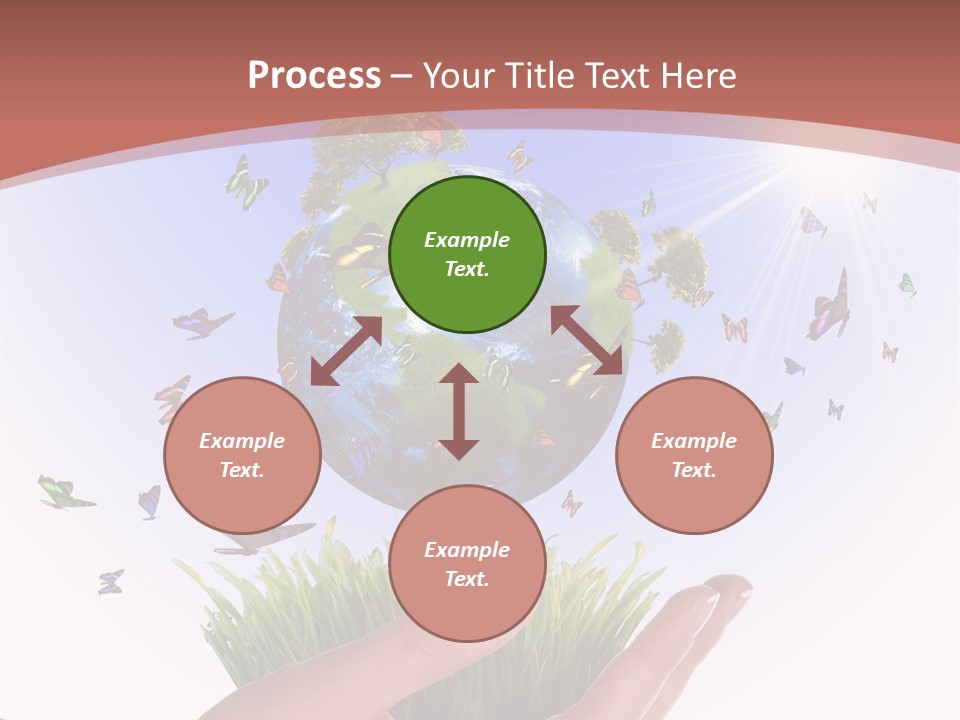 Attractive Hand Holiday PowerPoint Template