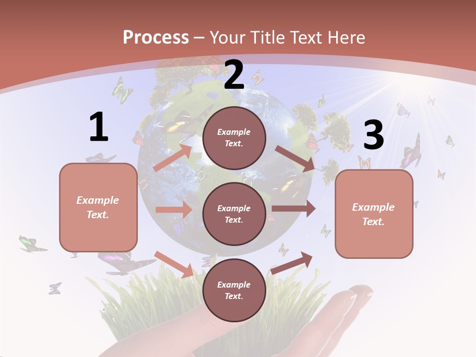 Attractive Hand Holiday PowerPoint Template