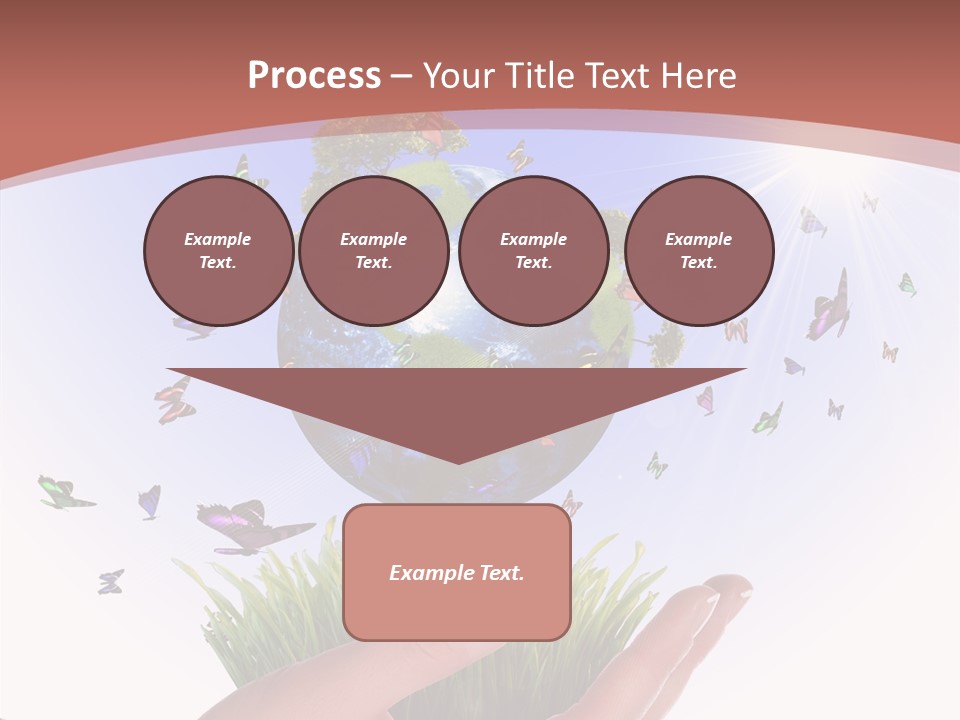 Attractive Hand Holiday PowerPoint Template