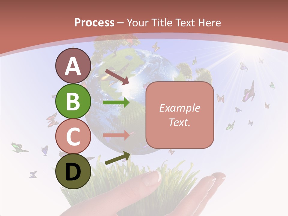 Attractive Hand Holiday PowerPoint Template