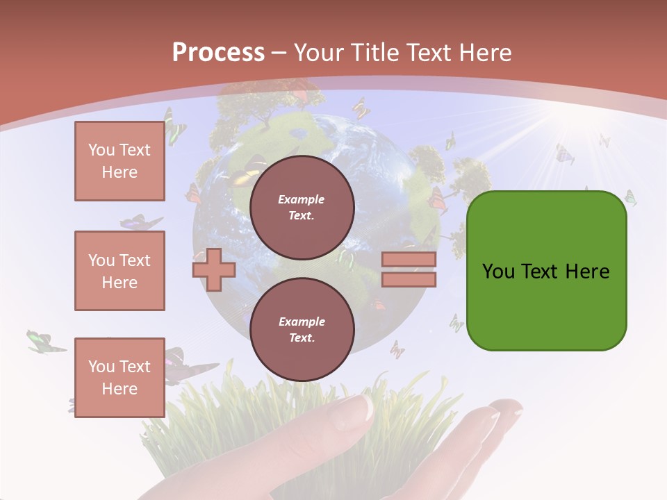 Attractive Hand Holiday PowerPoint Template