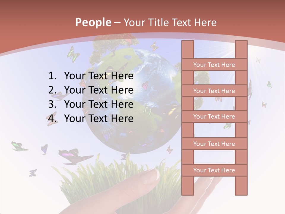 Attractive Hand Holiday PowerPoint Template