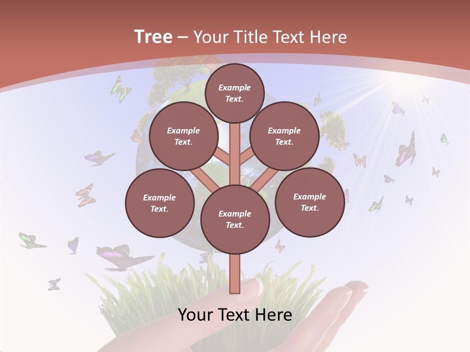 Attractive Hand Holiday PowerPoint Template