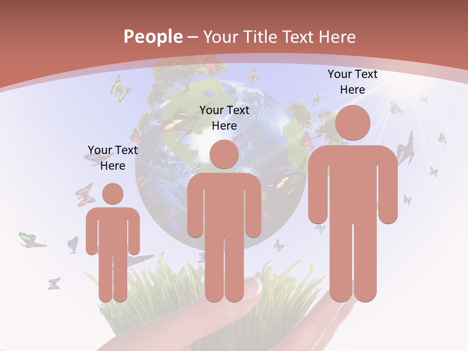 Attractive Hand Holiday PowerPoint Template