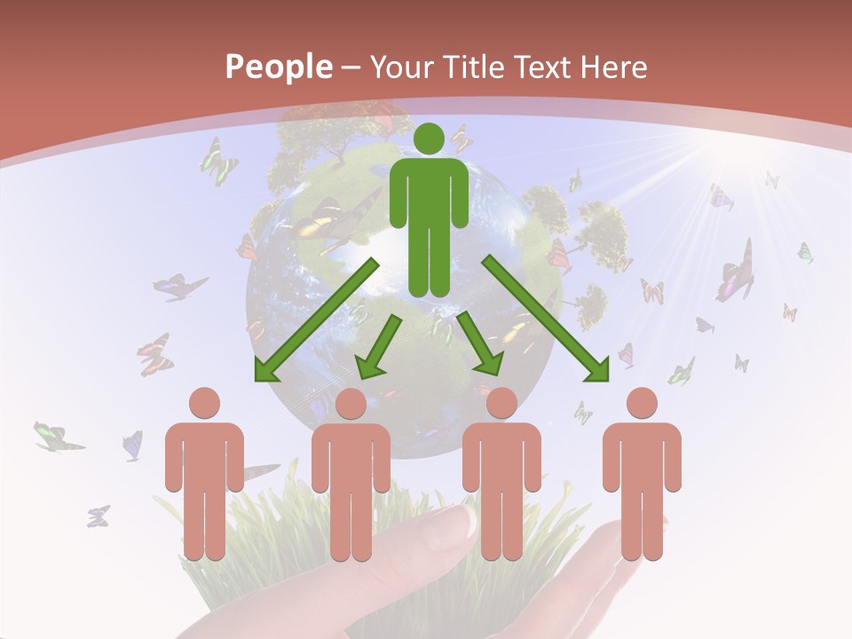 Attractive Hand Holiday PowerPoint Template