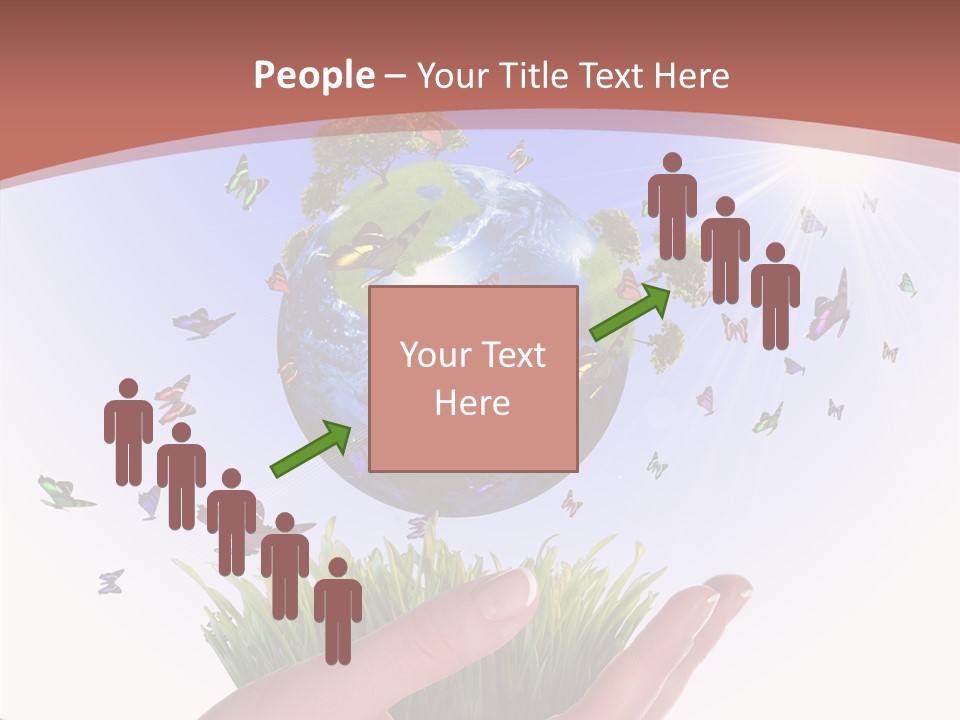 Attractive Hand Holiday PowerPoint Template