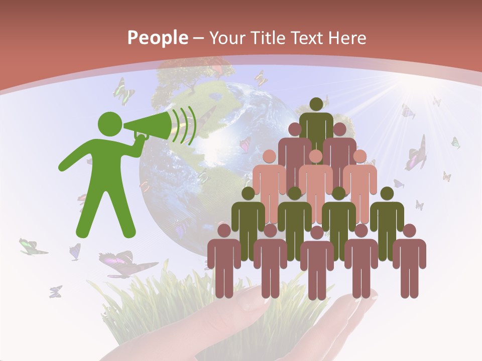 Attractive Hand Holiday PowerPoint Template