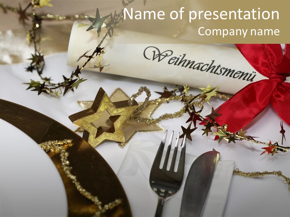 Dine Star Ambience PowerPoint Template