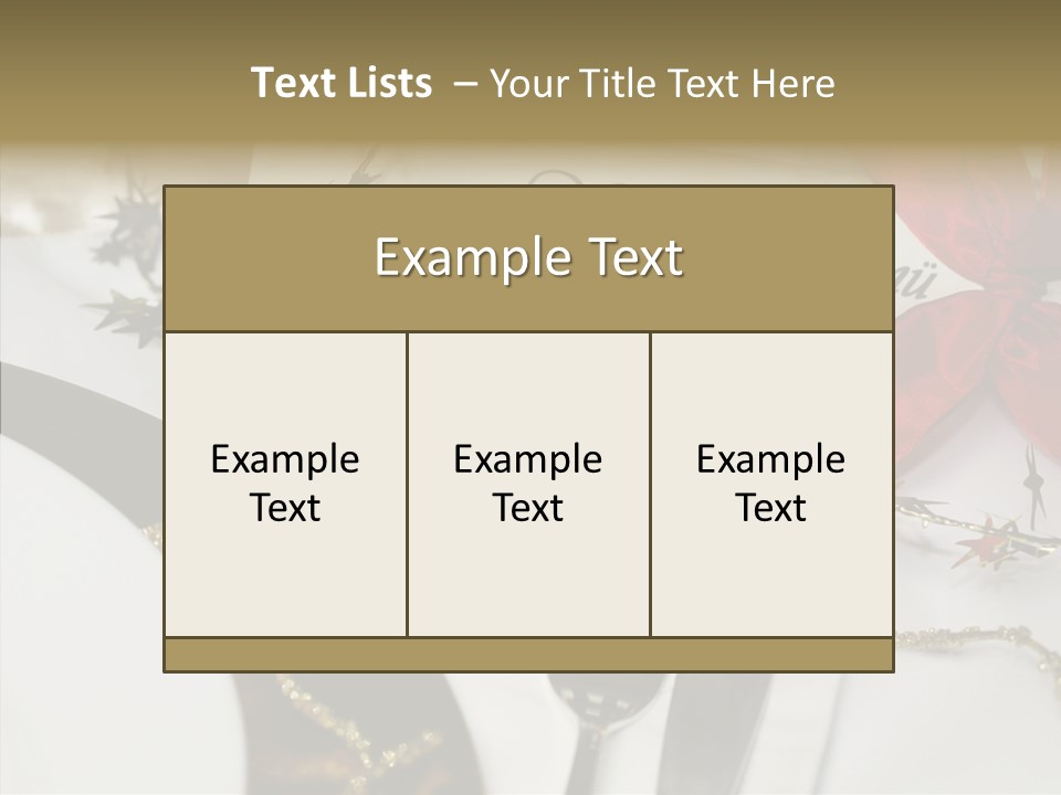 Dine Star Ambience PowerPoint Template