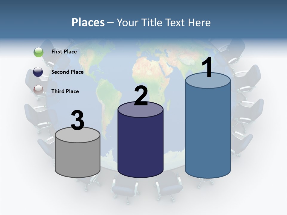 Meeting Map Communication PowerPoint Template