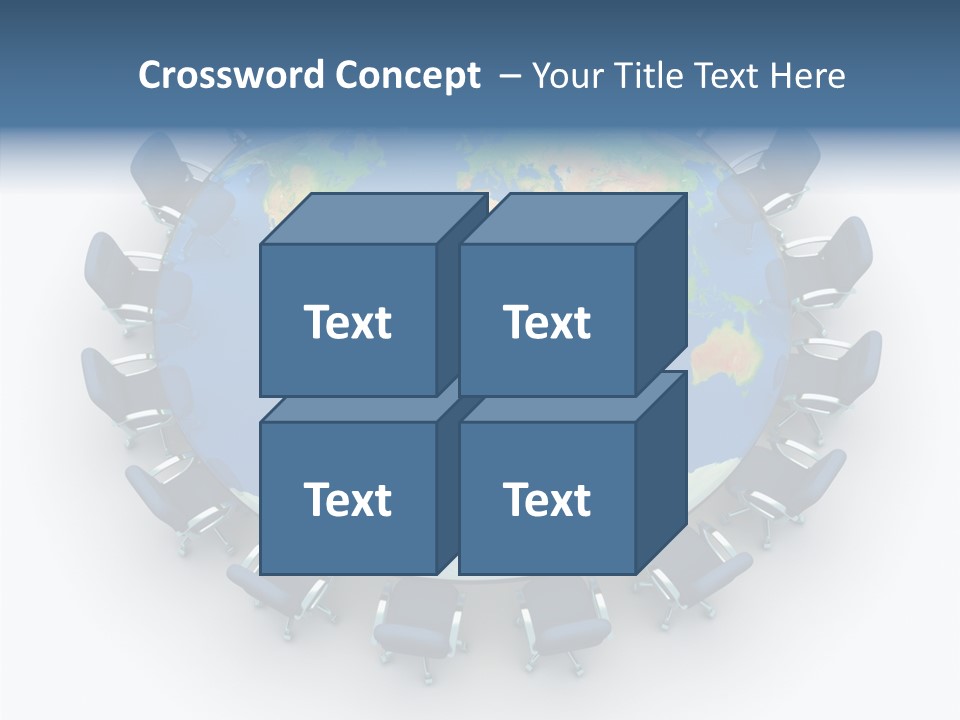 Meeting Map Communication PowerPoint Template