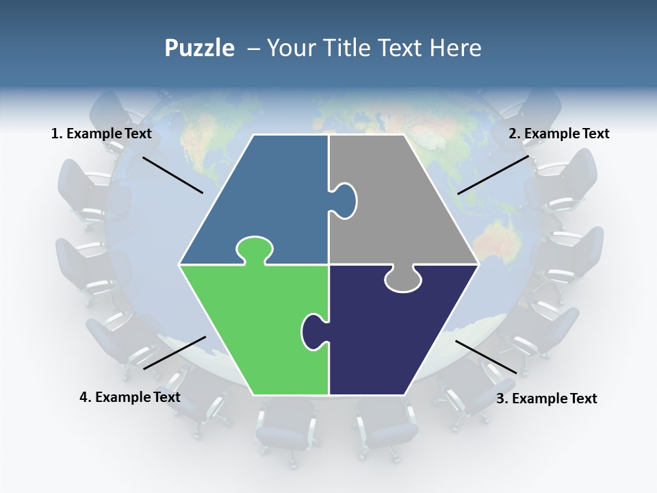 Meeting Map Communication PowerPoint Template