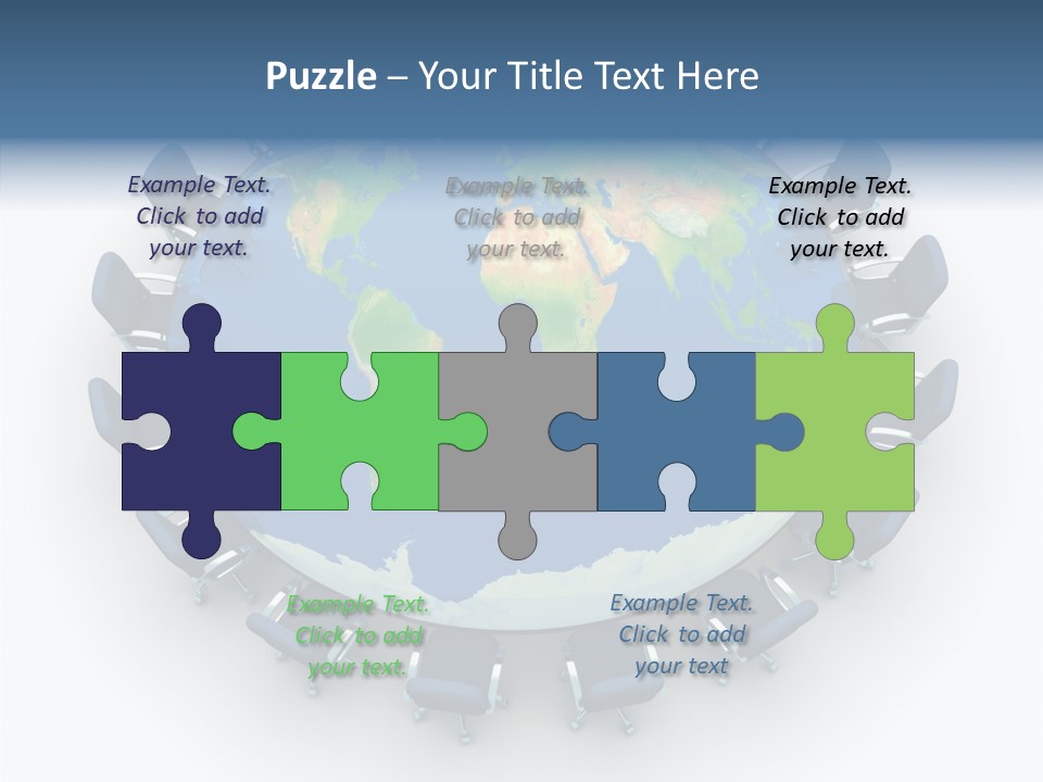 Meeting Map Communication PowerPoint Template