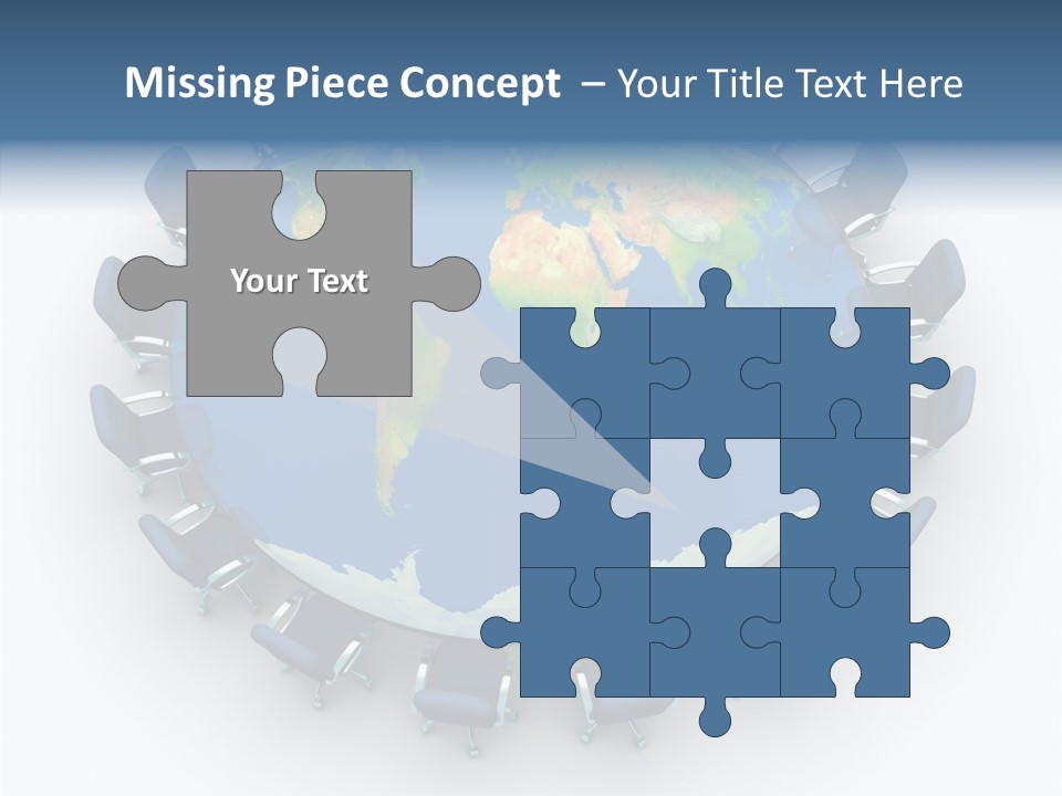 Meeting Map Communication PowerPoint Template