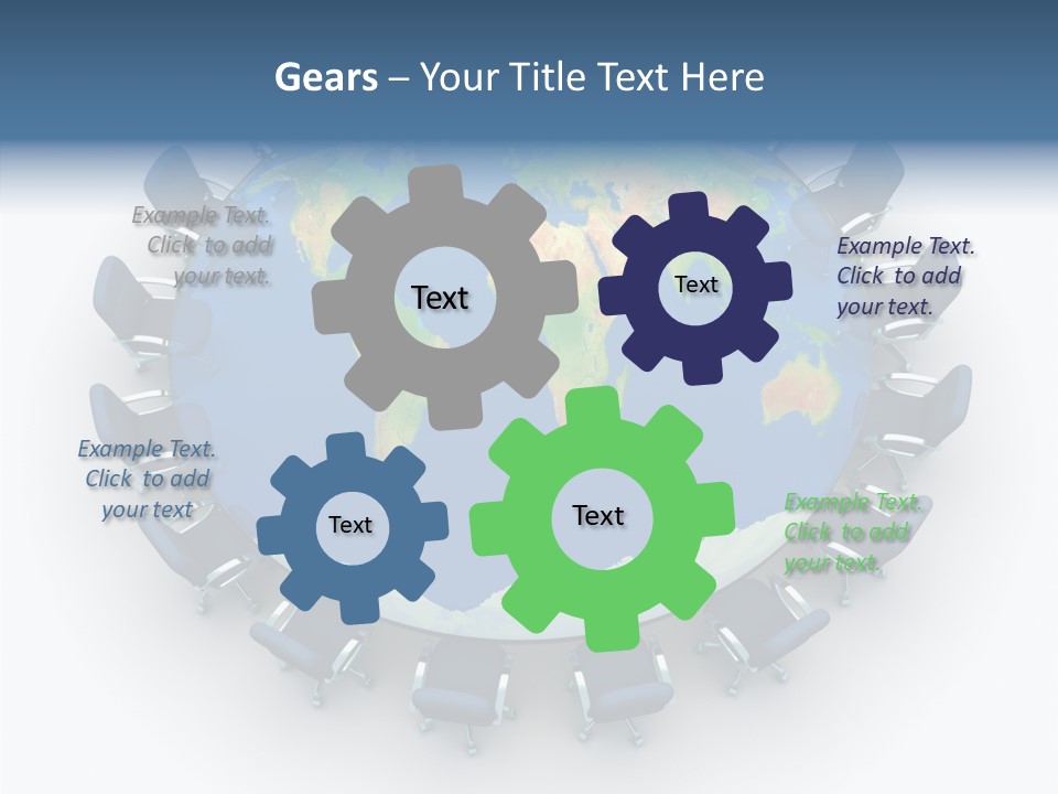 Meeting Map Communication PowerPoint Template