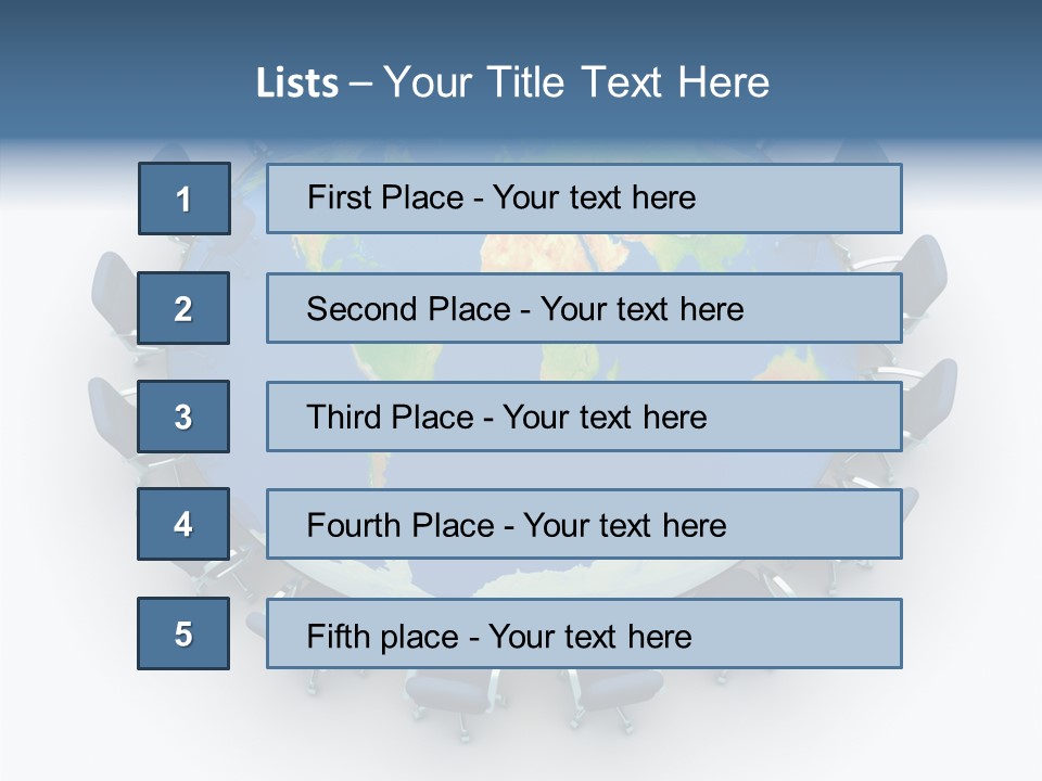 Meeting Map Communication PowerPoint Template