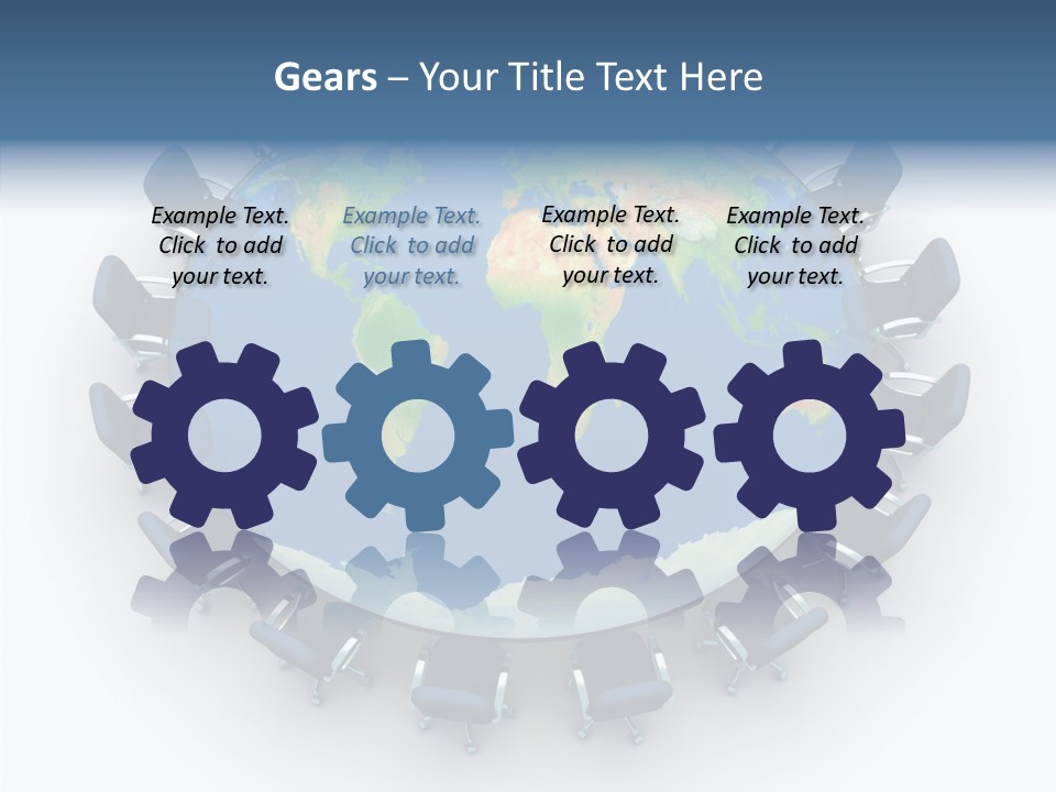 Meeting Map Communication PowerPoint Template