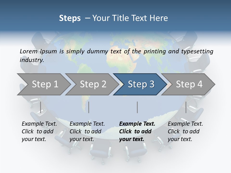 Meeting Map Communication PowerPoint Template