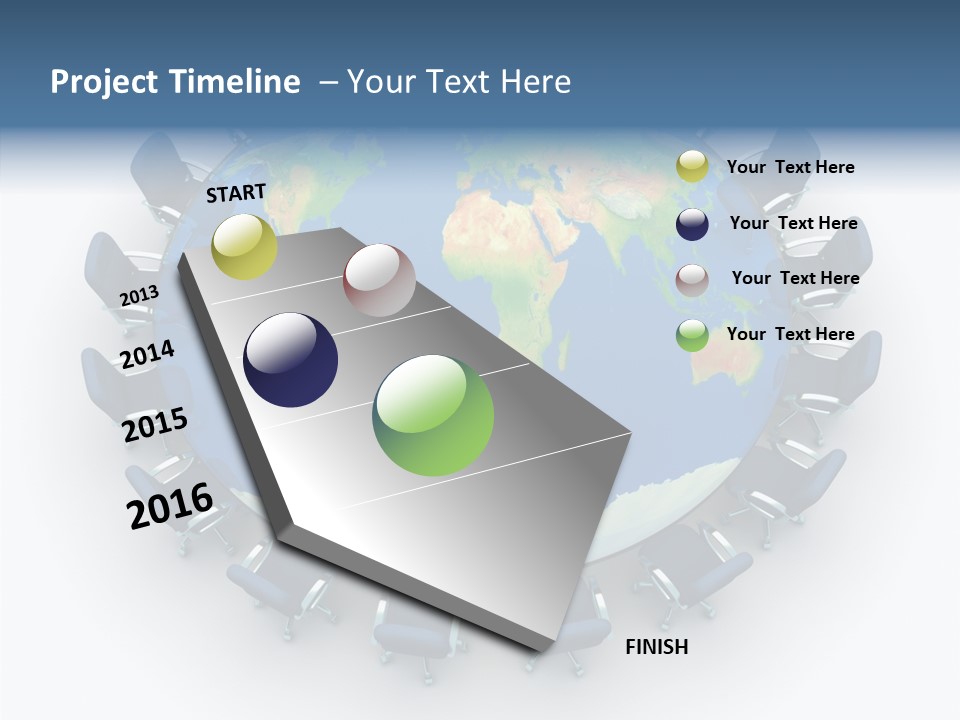 Meeting Map Communication PowerPoint Template