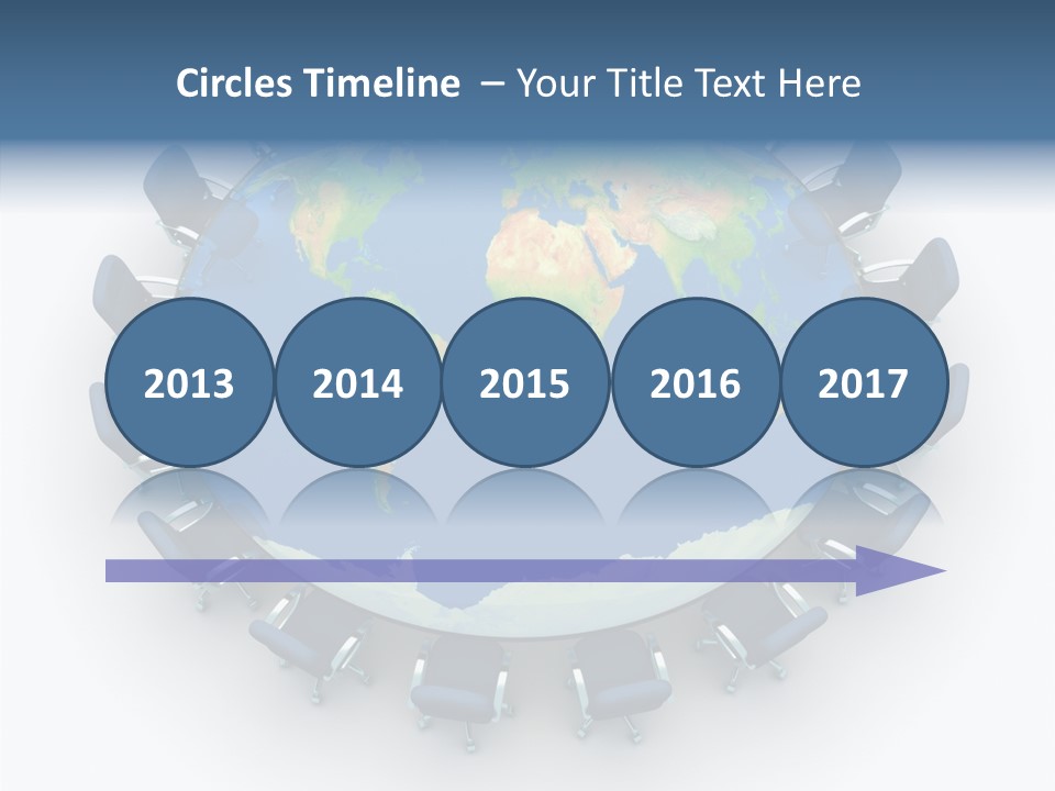 Meeting Map Communication PowerPoint Template