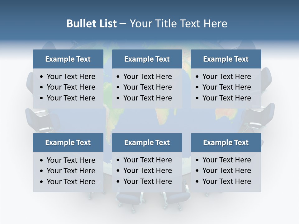 Meeting Map Communication PowerPoint Template