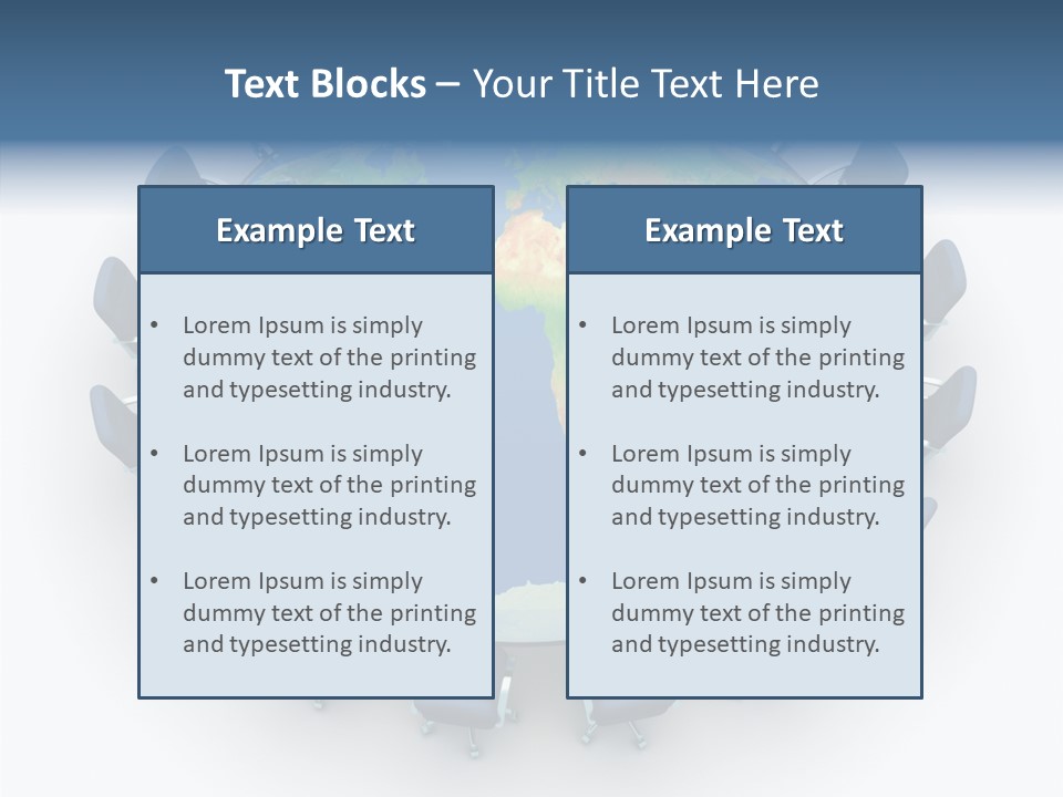 Meeting Map Communication PowerPoint Template