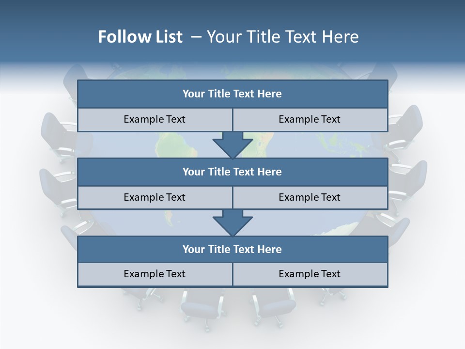 Meeting Map Communication PowerPoint Template