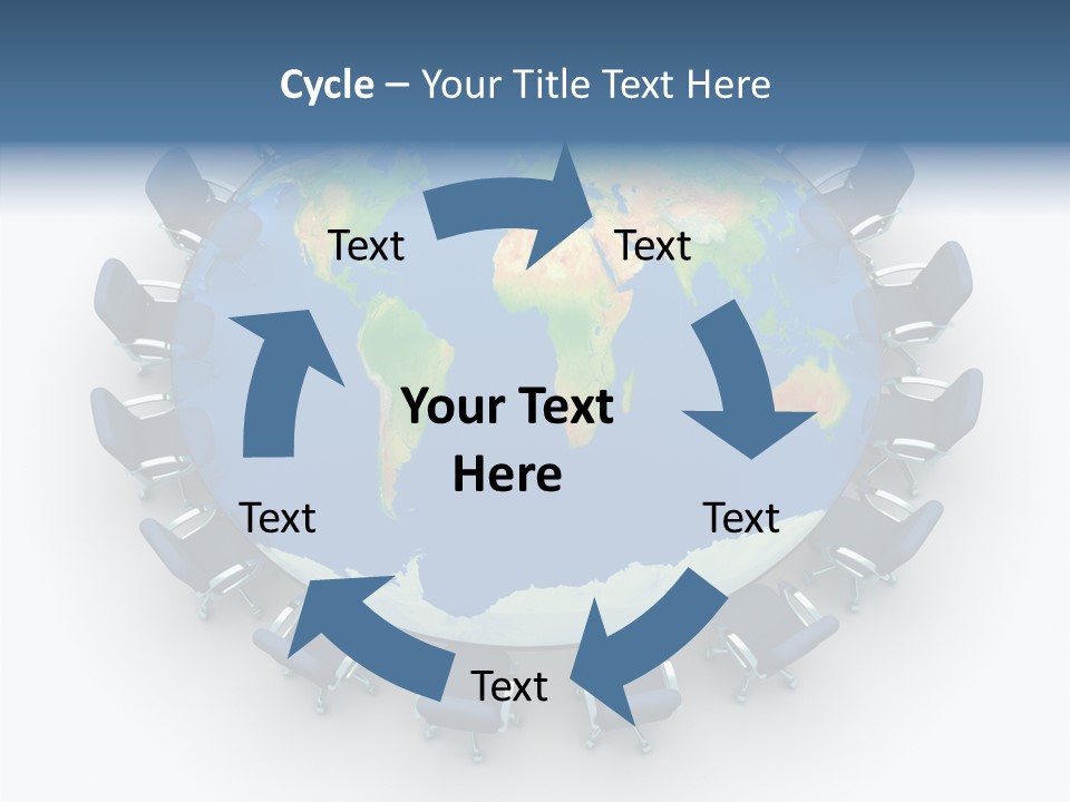 Meeting Map Communication PowerPoint Template