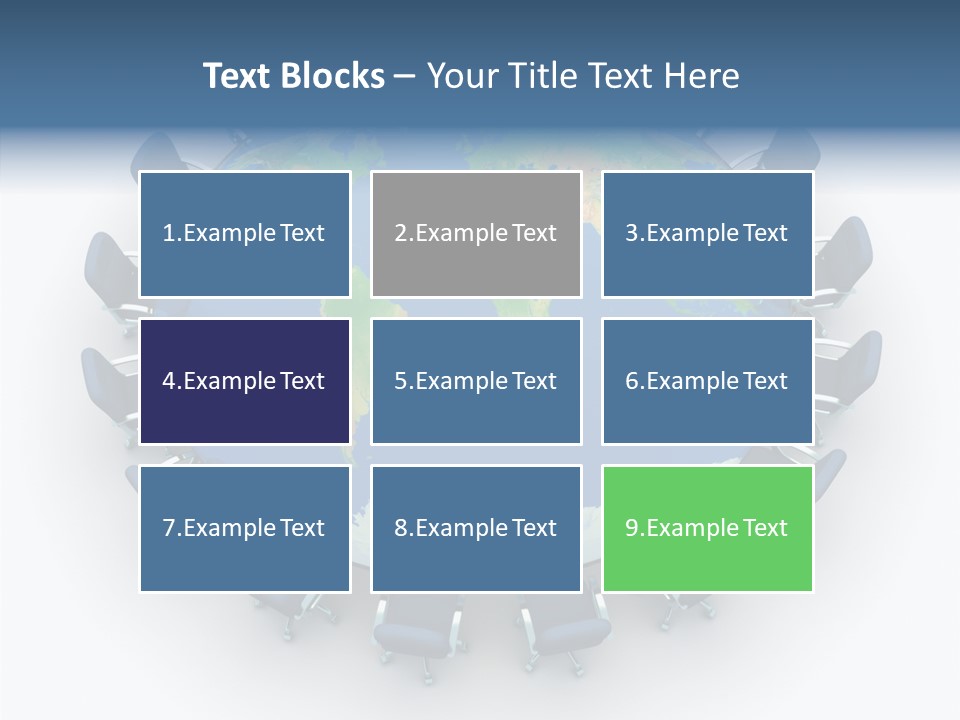 Meeting Map Communication PowerPoint Template