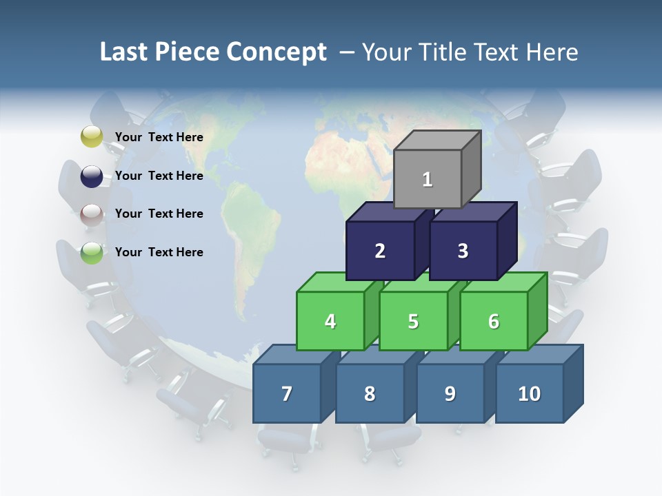 Meeting Map Communication PowerPoint Template