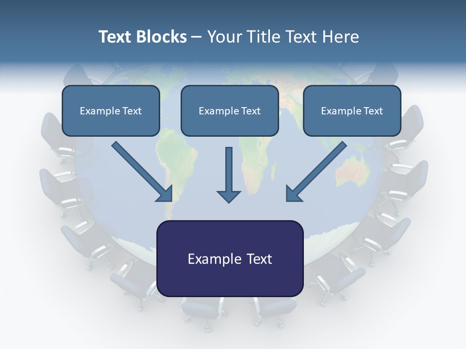 Meeting Map Communication PowerPoint Template