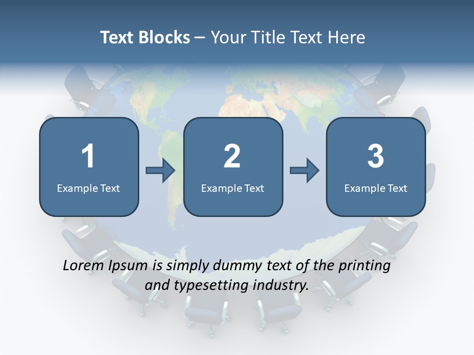 Meeting Map Communication PowerPoint Template