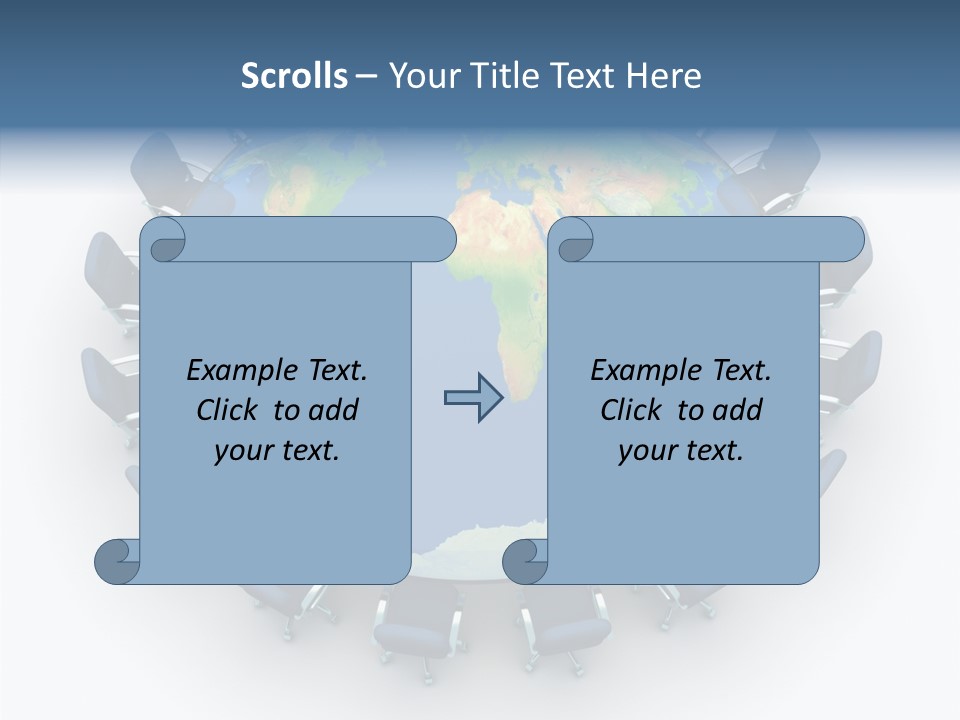 Meeting Map Communication PowerPoint Template