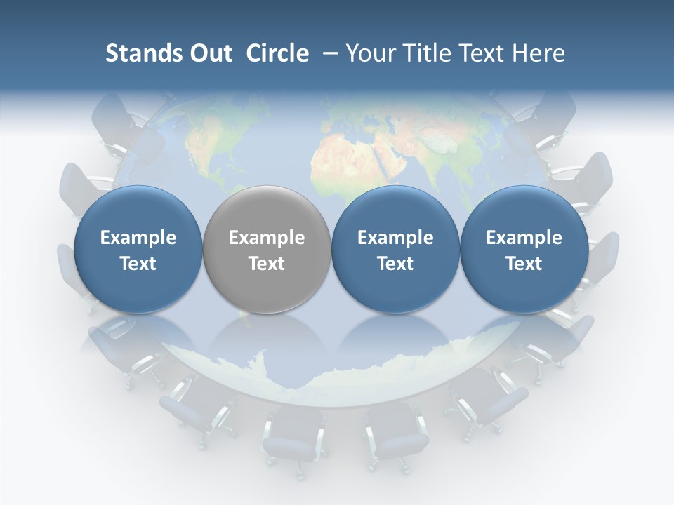 Meeting Map Communication PowerPoint Template