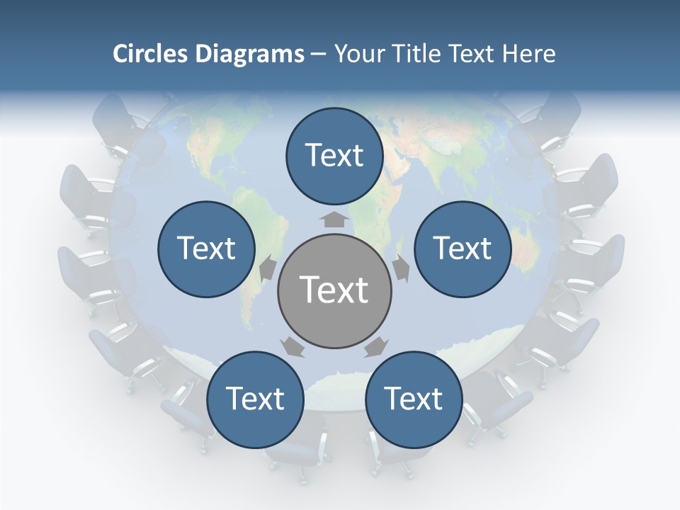 Meeting Map Communication PowerPoint Template