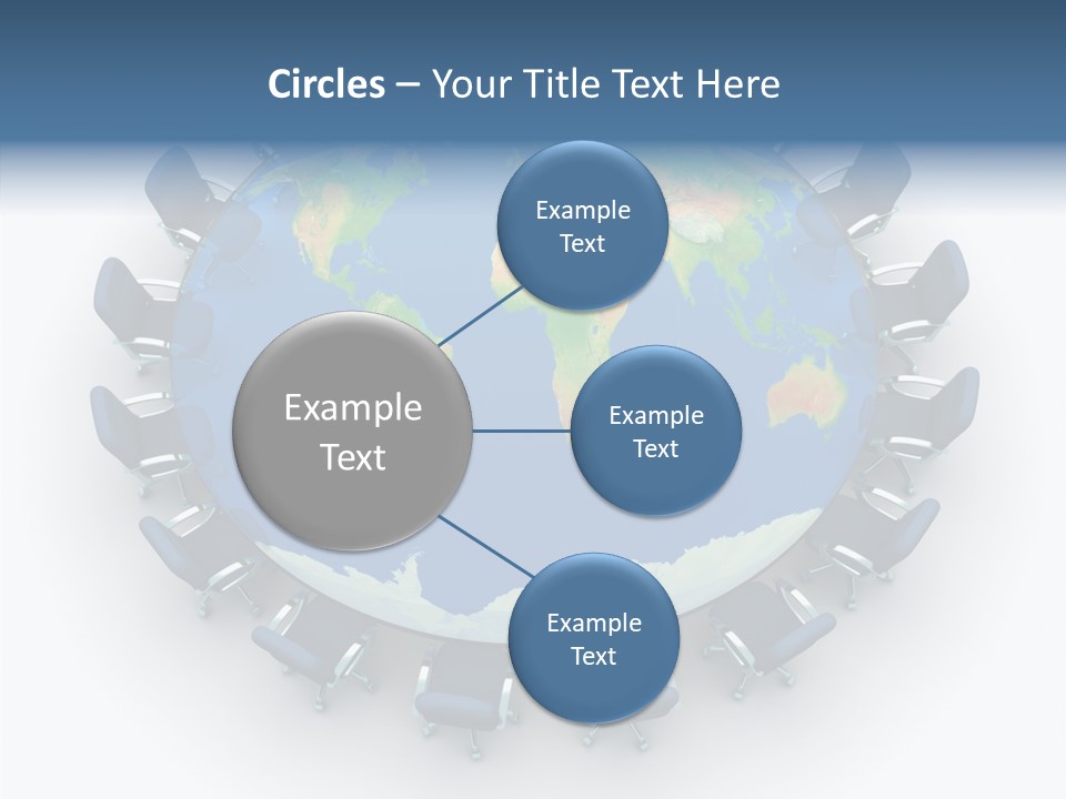 Meeting Map Communication PowerPoint Template