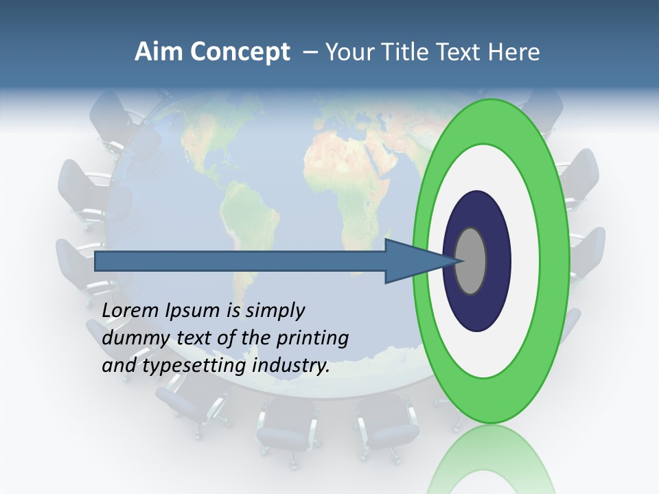 Meeting Map Communication PowerPoint Template