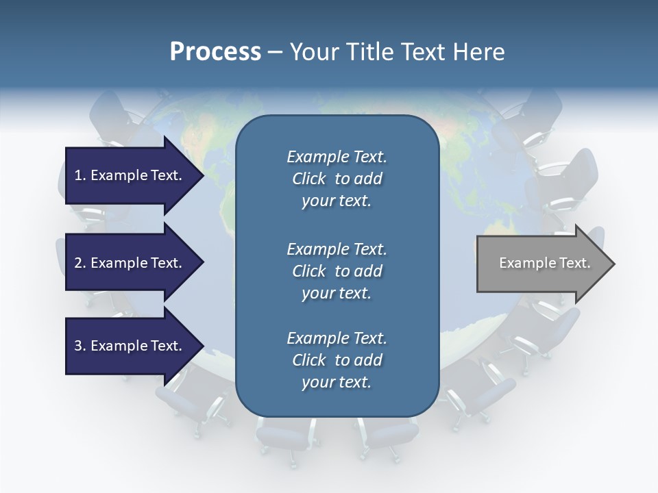Meeting Map Communication PowerPoint Template