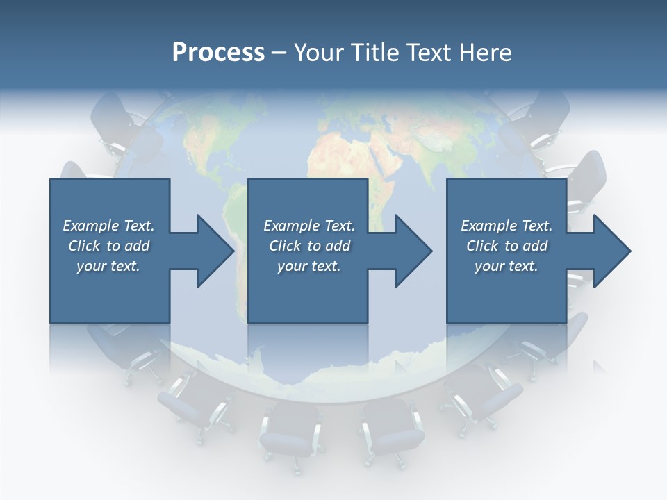 Meeting Map Communication PowerPoint Template