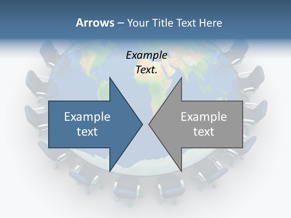Meeting Map Communication PowerPoint Template