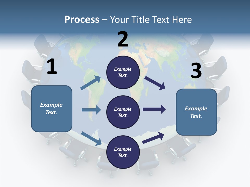 Meeting Map Communication PowerPoint Template