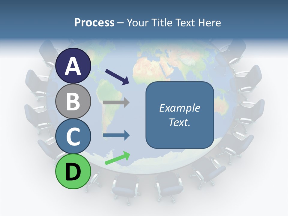 Meeting Map Communication PowerPoint Template