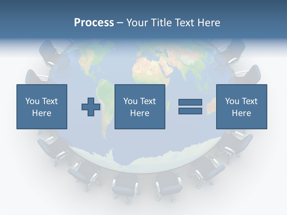 Meeting Map Communication PowerPoint Template