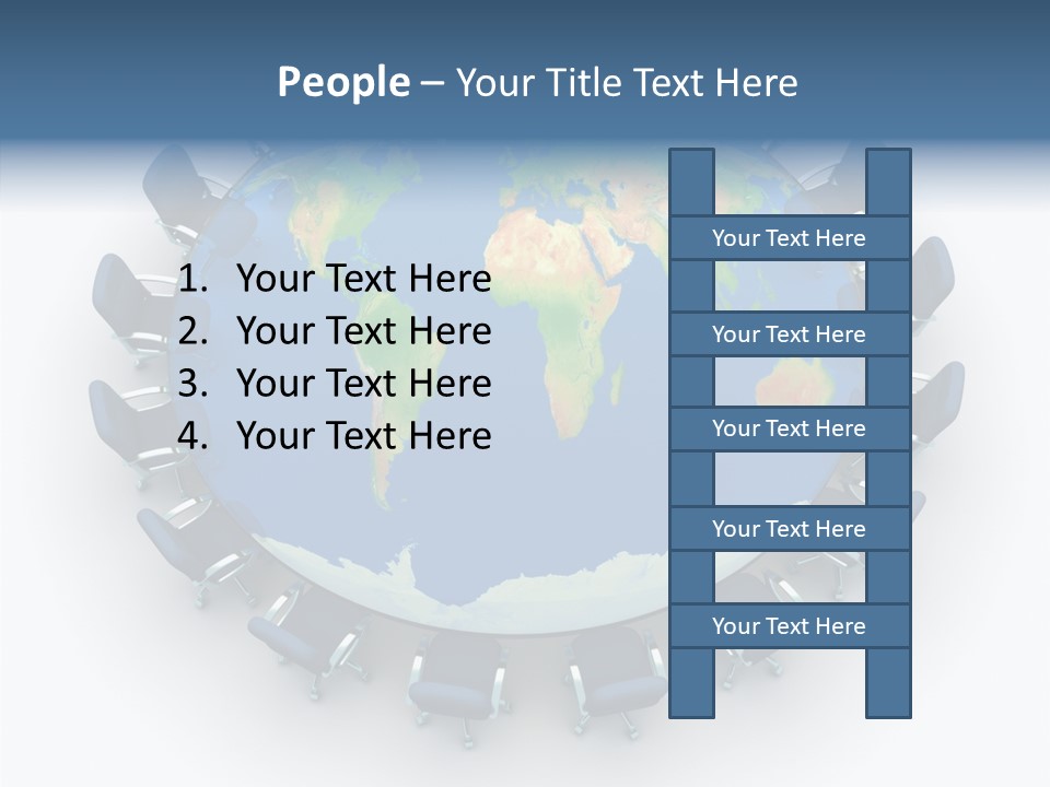 Meeting Map Communication PowerPoint Template
