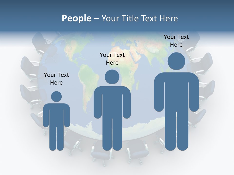 Meeting Map Communication PowerPoint Template